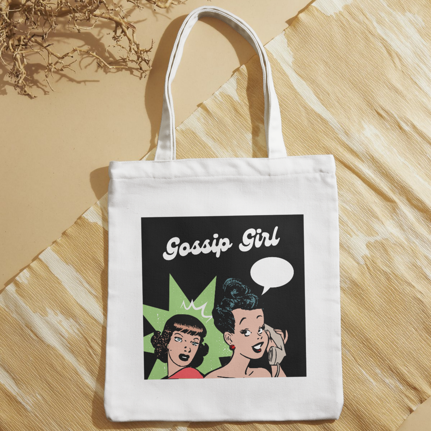 Gossip Girl – Vintage Pop-Art Polycotton Tote Bag