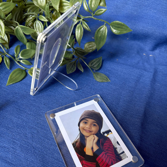 Acrylic Photo Magnet Frames - With Stand (Set of 3)