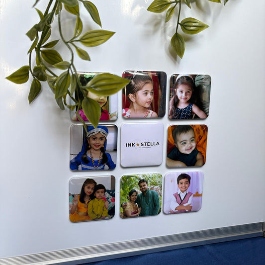 Customised Fridge Magnet | 2×2 inch (Set of 9)