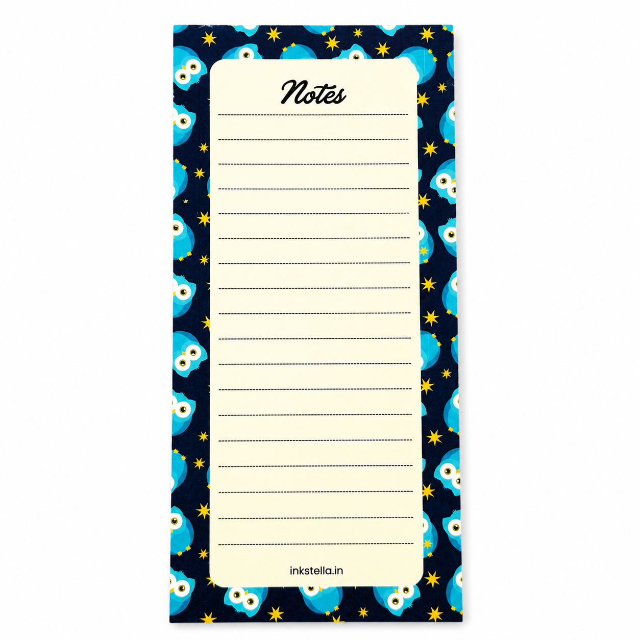 Stellar Owl Premium Tear-Off Notepad – Slim Magnetic List Pad for Grocery, Reminders & Daily Notes (Pack of 3)