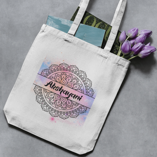 Personalized Mandala Art – Premium Polycotton Tote Bag