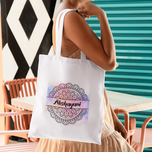 Personalized Mandala Art – Premium Polycotton Tote Bag