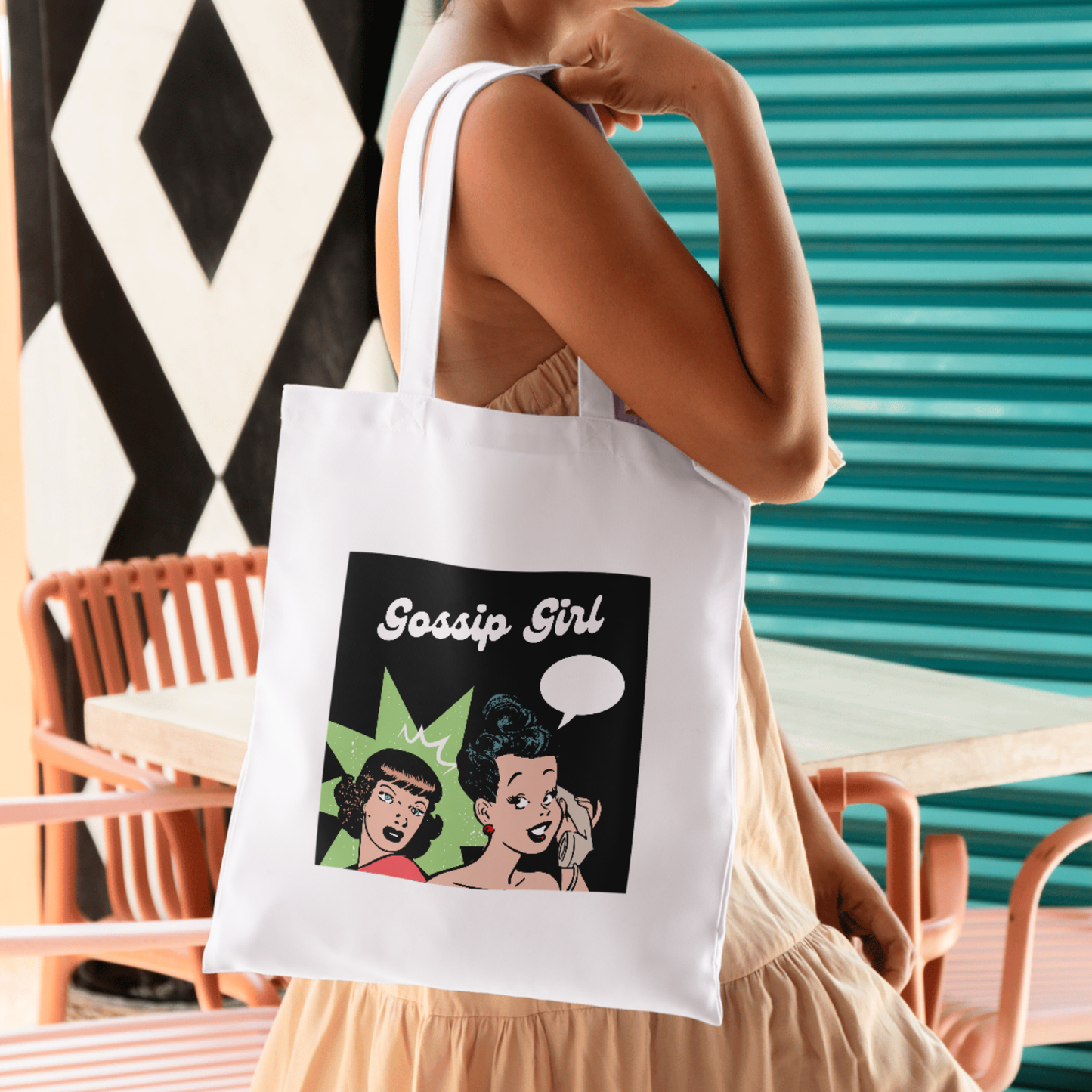 Gossip Girl – Vintage Pop-Art Polycotton Tote Bag