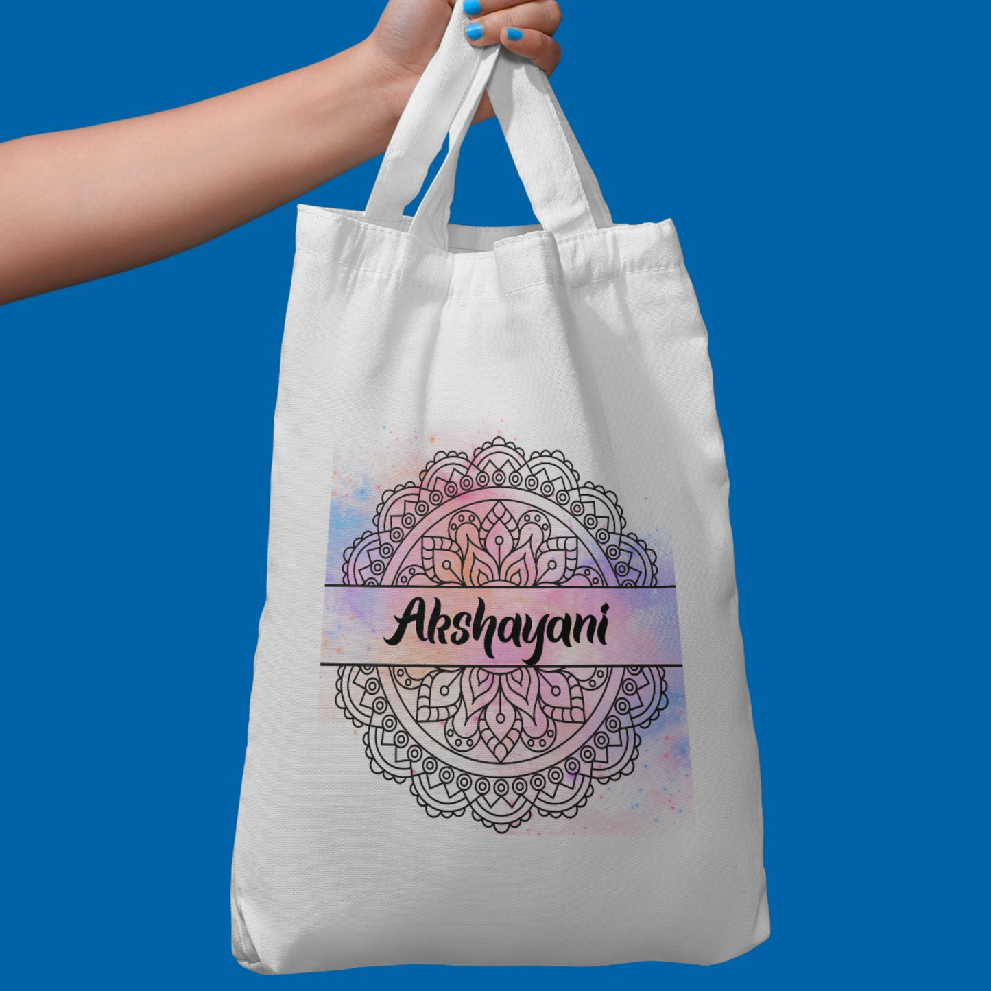 Personalized Mandala Art – Premium Polycotton Tote Bag