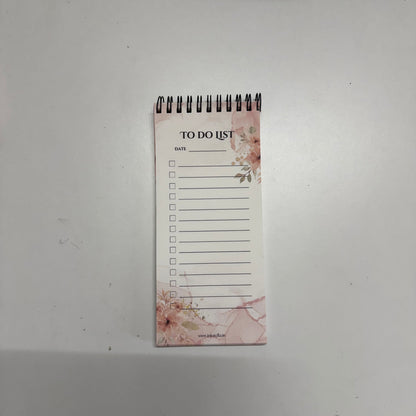 Elegant Floral To-Do List Notepad – Slim & Professional