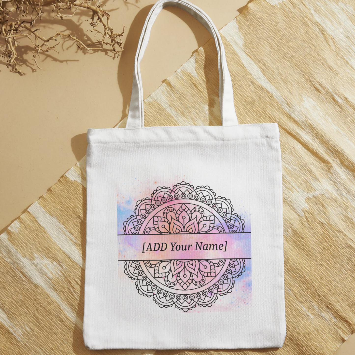 Personalized Mandala Art – Premium Polycotton Tote Bag