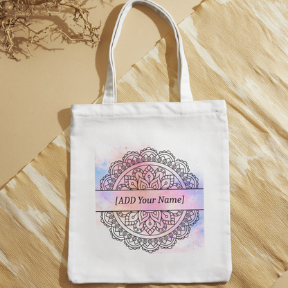 Personalized Mandala Art – Premium Polycotton Tote Bag