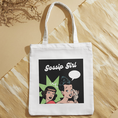 Gossip Girl – Vintage Pop-Art Polycotton Tote Bag