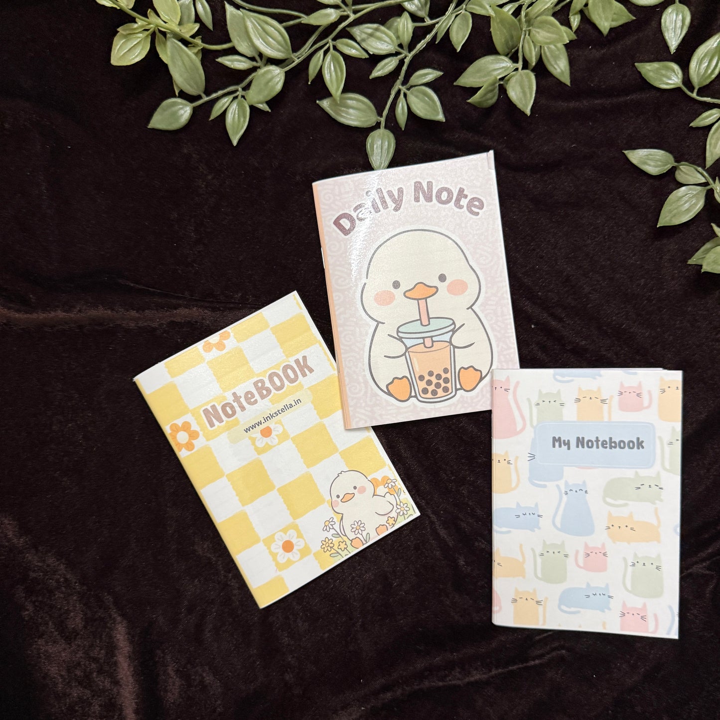A6 Pocket Notebooks (Pack of 3) – Cute