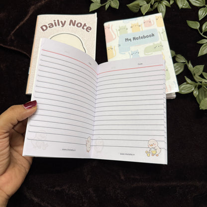 A6 Pocket Notebooks (Pack of 3) – Cute