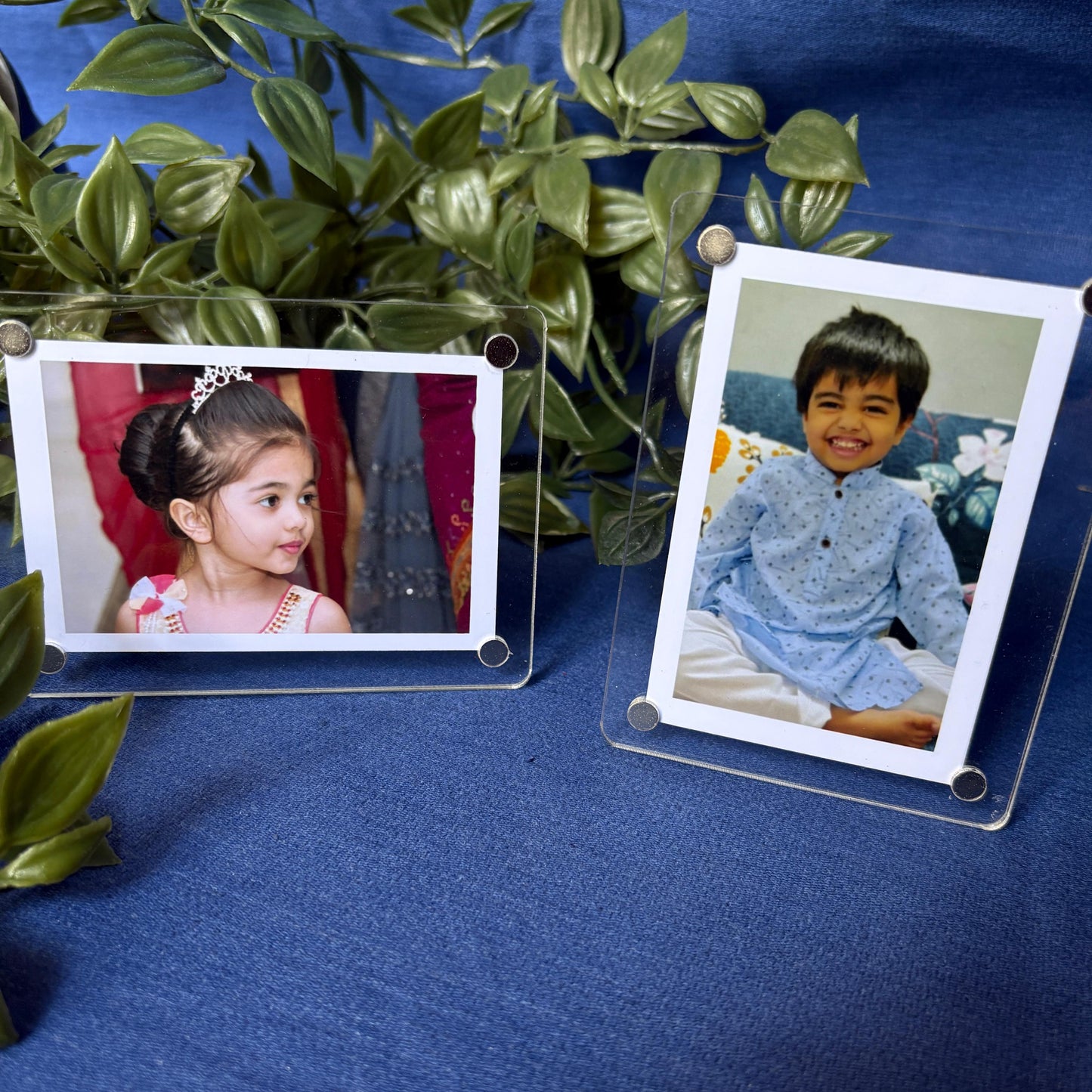 Acrylic Photo Magnet Frames - With Stand (Set of 6)