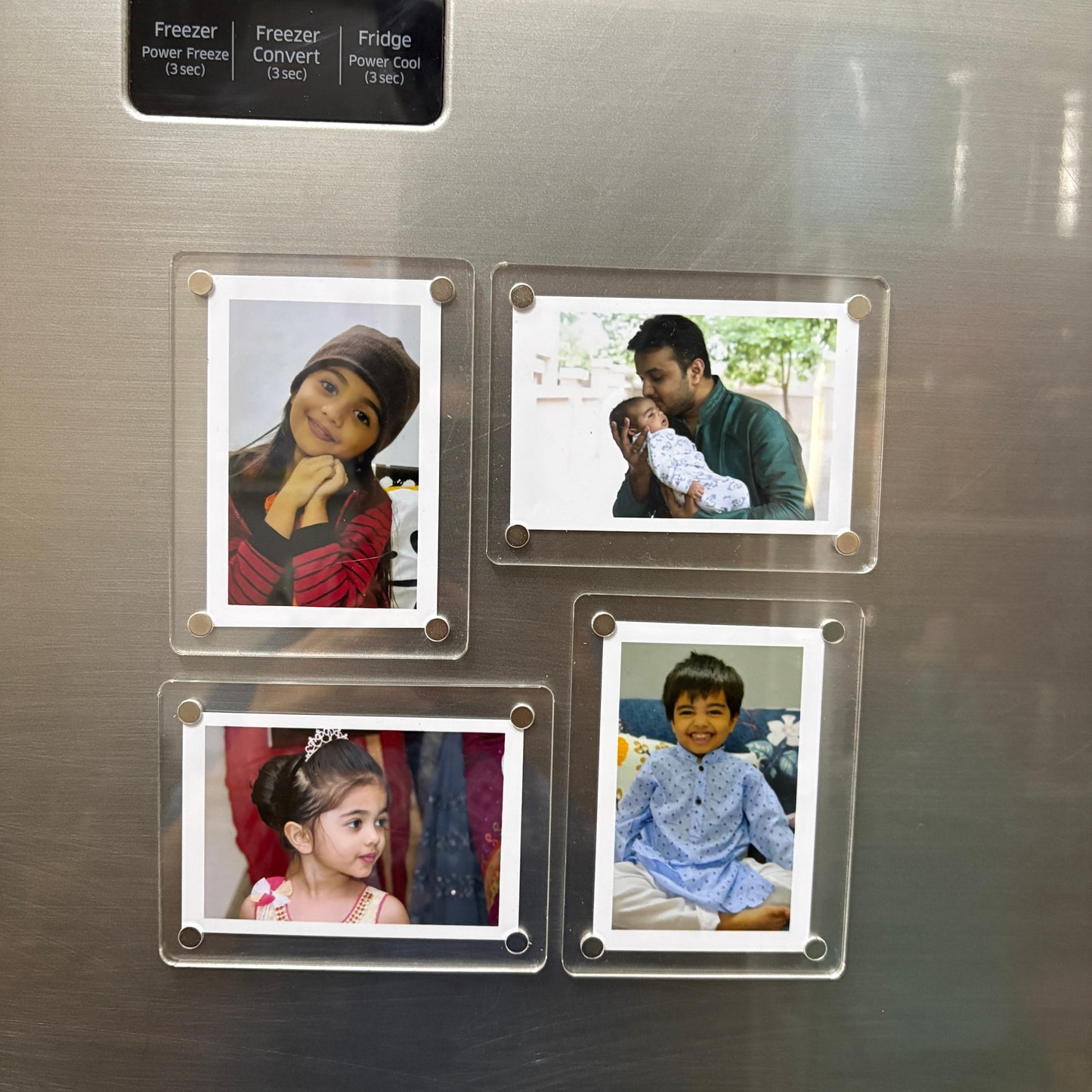 Acrylic Photo Magnet Frames - With Stand (Set of 6)