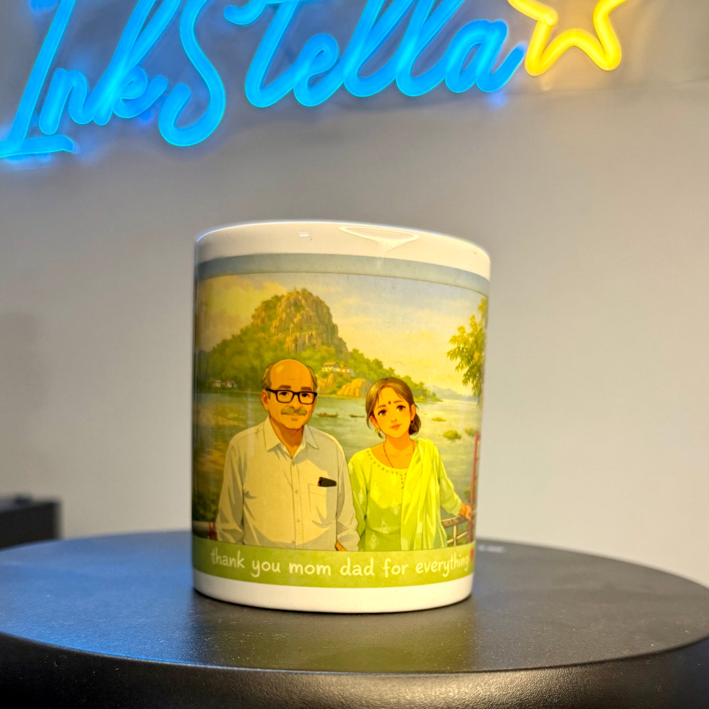 Custom Ghibli Aesthetic Ceramic Mug - Personalized Anime Art Gift